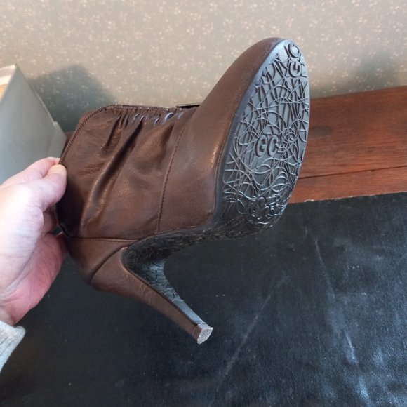 CG Kaza Coffee Bootie Boot Heels Size 7 - Picture 5 of 6